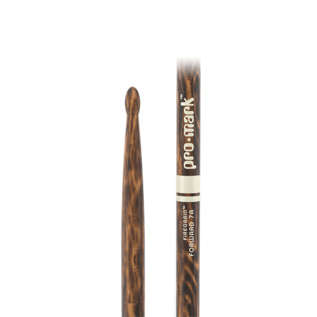 Promark Classic Forward 7A FireGrain Hickory Drumsticks Oval Wood Tip - Music Vault