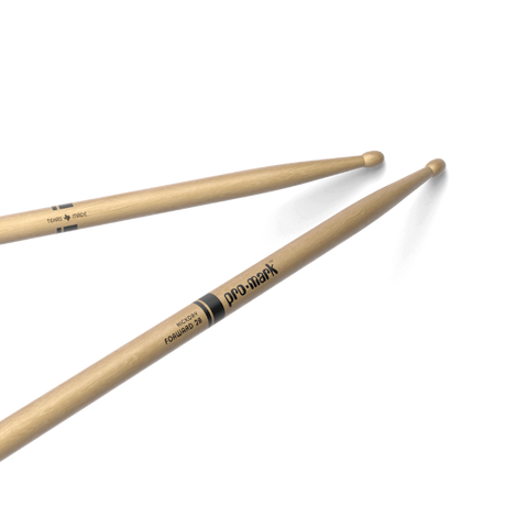 Promark Classic Forward 2B Hickory Drumsticks Oval Wood Tip - Music Vault