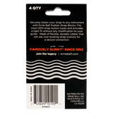 Ernie Ball Strap Blocks 4 Pack Red & Black