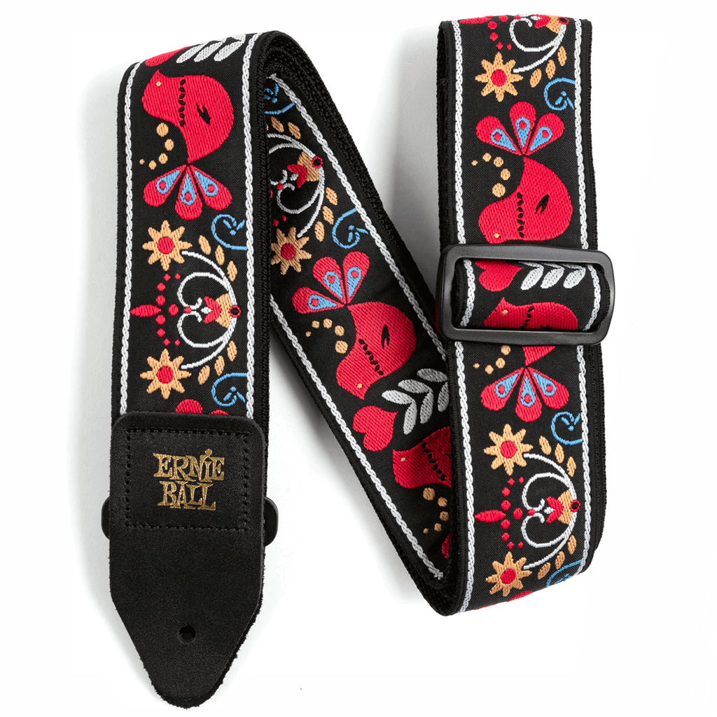 Ernie Ball Jacquard Guitar Strap Redbird Rising