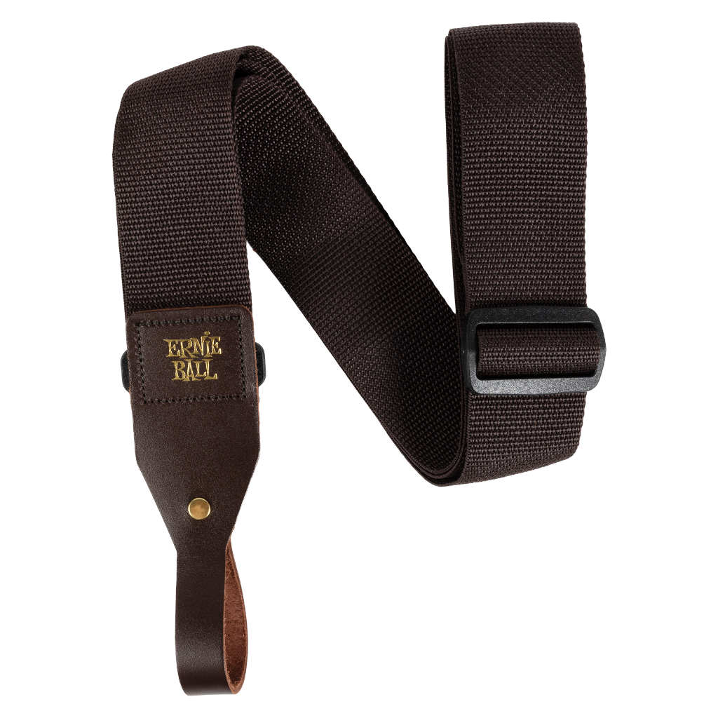 Ernie Ball Polypro Acoustic Guitar Strap Brown