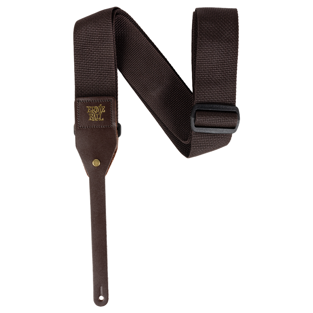 Ernie Ball Polypro Acoustic Guitar Strap Brown