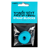 Ernie Ball Strap Blocks 4 Pack Blue
