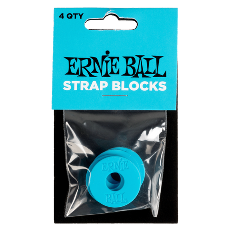 Ernie Ball Strap Blocks 4 Pack Blue - Music Vault