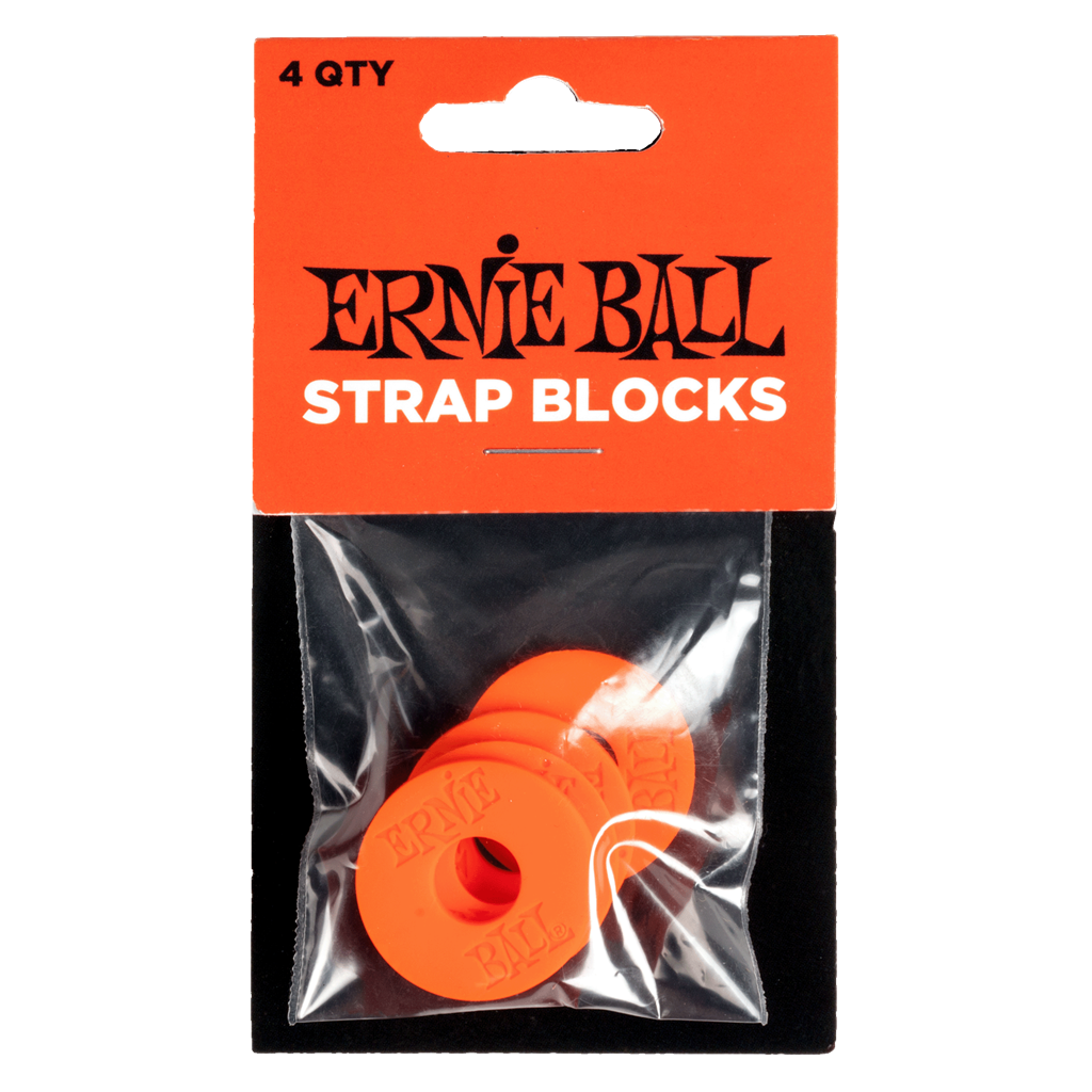 Ernie Ball Strap Blocks 4 Pack Red