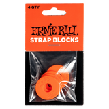 Ernie Ball Strap Blocks 4 Pack Red