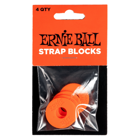 Ernie Ball Strap Blocks 4 Pack Red - Music Vault