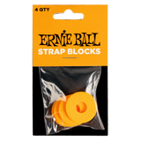 Ernie Ball Strap Blocks 4 Pack Orange