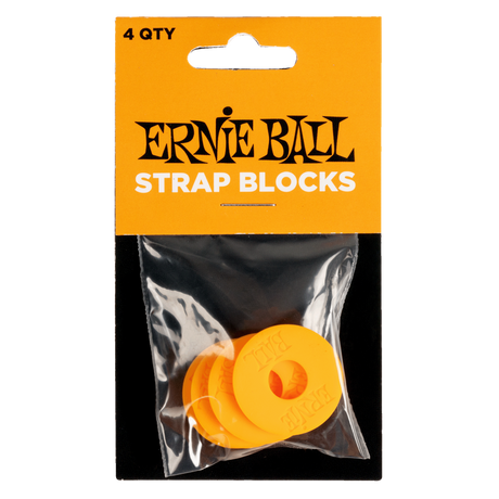 Ernie Ball Strap Blocks 4 Pack Orange - Music Vault
