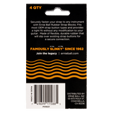 Ernie Ball Strap Blocks 4 Pack Orange