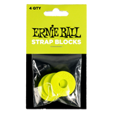 Ernie Ball Strap Blocks 4 Pack Green