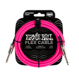Ernie Ball Flex Instrument Cable Straight/Straight 10ft/3m Pink