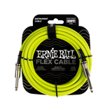 Ernie Ball Flex Instrument Cable Straight/Straight 20ft/6m Green