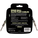 Ernie Ball Flex Instrument Cable Straight/Straight 10ft/3m Glow In The Dark