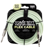 Ernie Ball Flex Instrument Cable Straight/Straight 20ft/6m Glow In The Dark