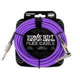 Ernie Ball Flex Instrument Cable Straight/Angle 20ft/6m Purple