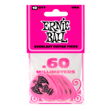 Ernie Ball Everlast Guitar Picks 12 Pack Pink .60mm