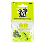 Ernie Ball Everlast Guitar Picks 12 Pack Green .88mm