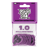 Ernie Ball Everlast Guitar Picks 12 Pack Purple 1.0mm