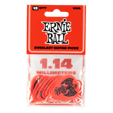 Ernie Ball Everlast Guitar Picks 12 Pack Red 1.14mm