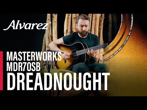 Alvarez Masterworks MDR70ESB Electro Acoustic Dreadnought Sunburst (Pre-Owned)