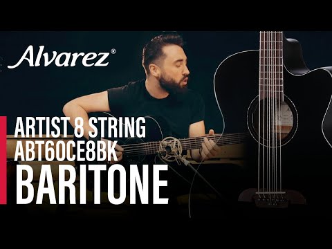 Alvarez Artist ABT60CEBK Baritone 8 String Electro Acoustic (Pre-Owned)