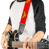 Buckle-Down Guitar Strap Wonder Woman Logo Red