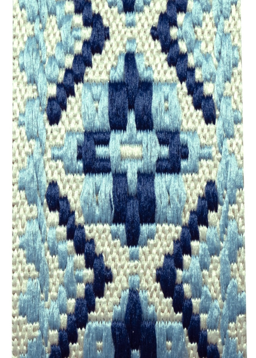 TGI Guitar Strap Woven Cotton Vegan - Royal blue