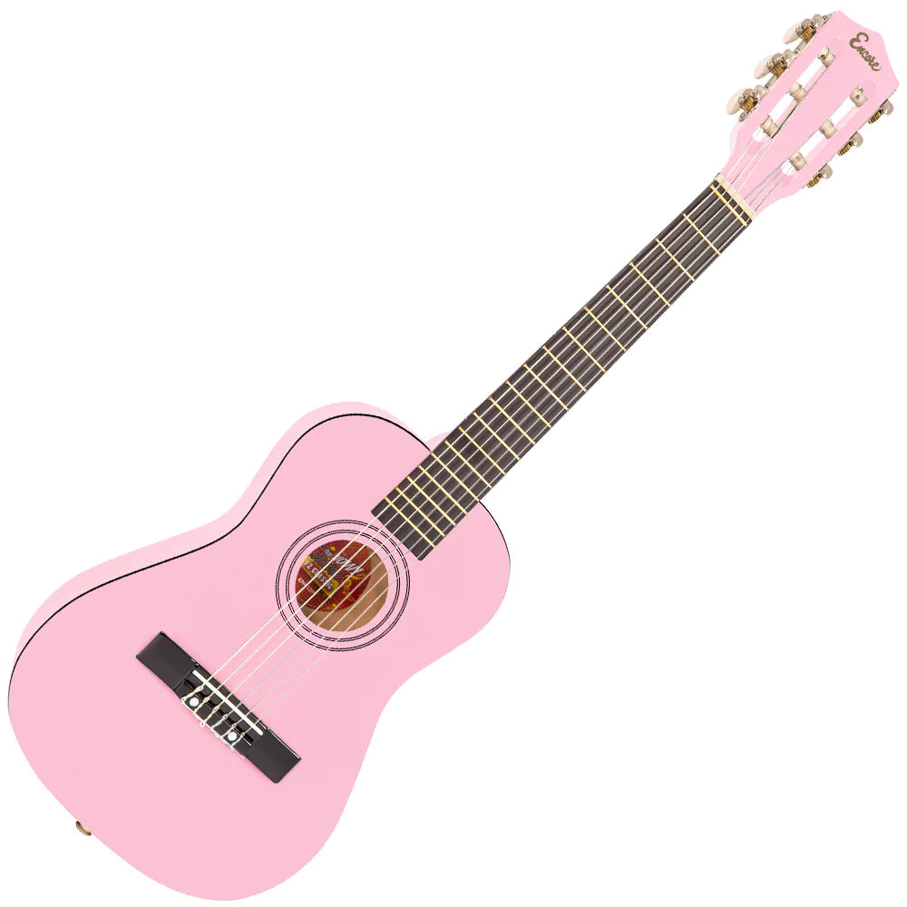 Encore 1/2 Size Junior Classical Acoustic Guitar Pack Pink - Music Vault