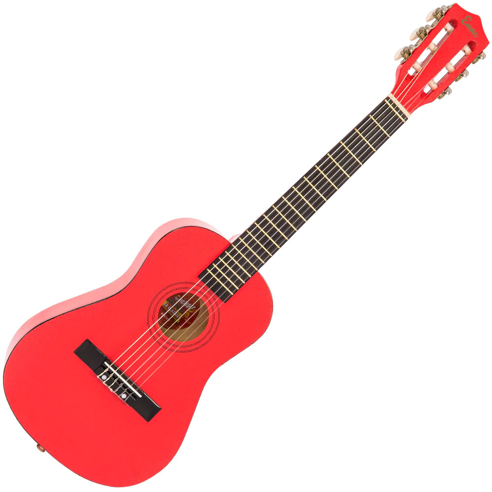 Encore 1/2 Size Junior Classical Acoustic Guitar Pack Red - Music Vault