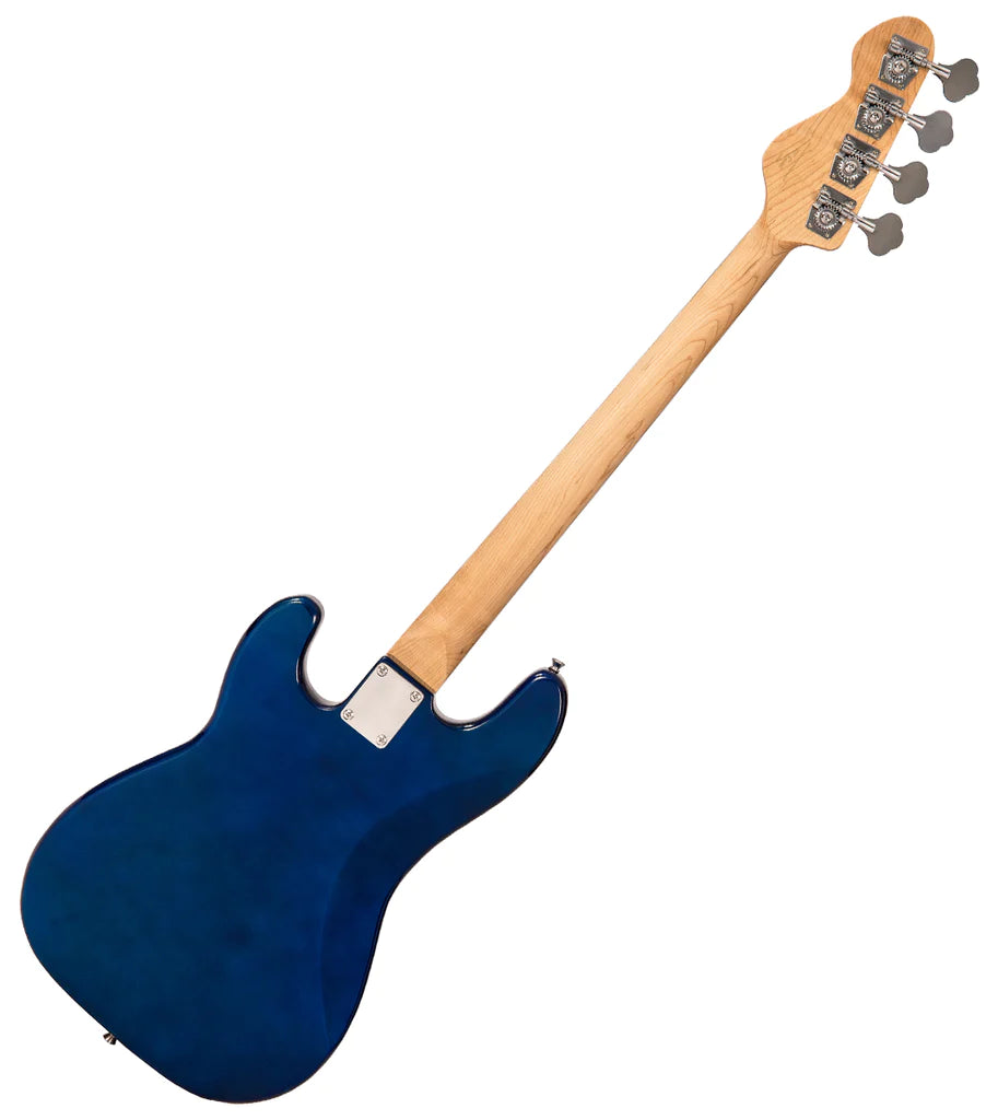 Encore E4 Blaster Bass Guitar Starter Pack Candy Apple Blue - Music Vault