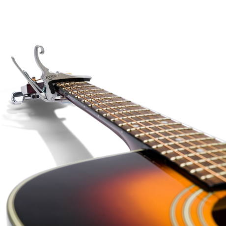Kyser Quick Change Acoustic Guitar Capo Silver - Music Vault