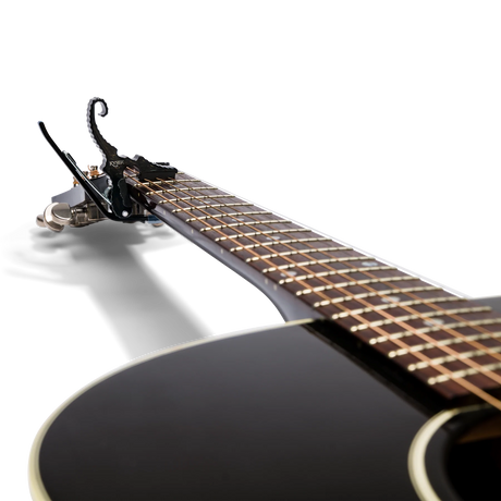 Kyser Quick Change Short Cut Partial Guitar Capo Black - Music Vault