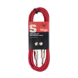 Stagg SGC3DL/CRD Deluxe Instrument Cable Red 3m / 10ft Music Vault