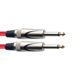 Stagg SGC3DL/CRD Deluxe Instrument Cable Red 3m / 10ft Music Vault