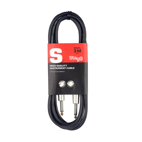 Stagg SGC3DL Deluxe Instrument Cable 3m / 10ft Music Vault