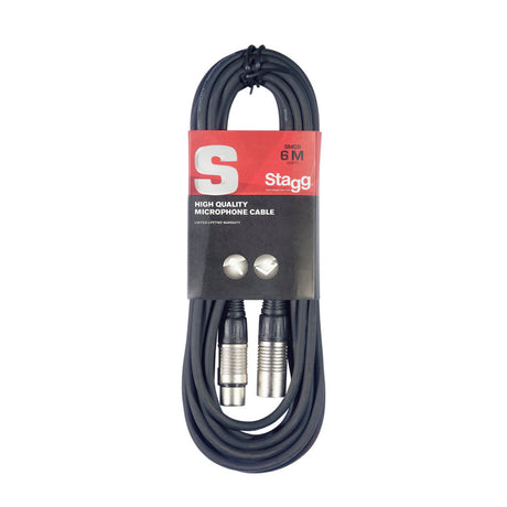 Stagg SMC6 Microphone Cable XLR 6m / 20ft Music Vault