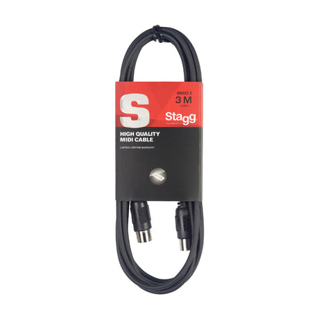 Stagg SMD2E MIDI DIN Cable 2m / 6ft Music Vault
