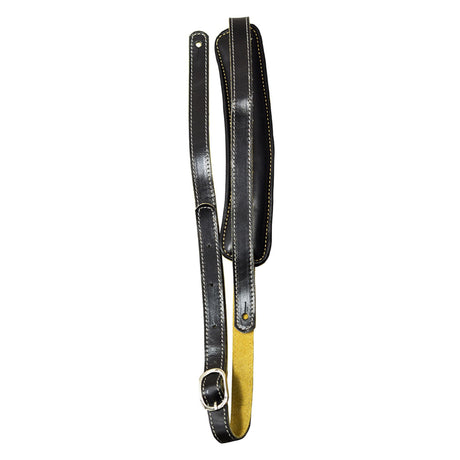 TGI Guitar Strap Vintage Style Black Leather - Music Vault