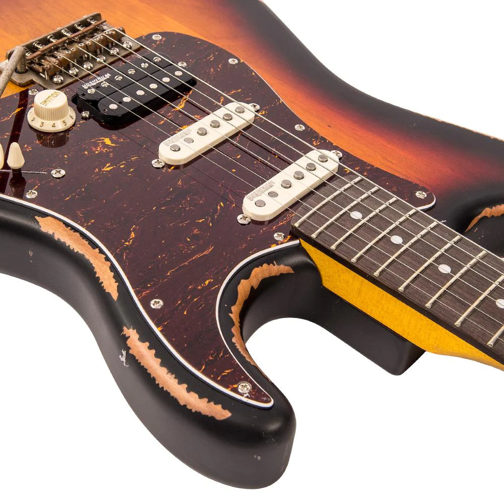 Vintage Icon Series V6HMR Distressed Tobacco Sunburst - Music Vault