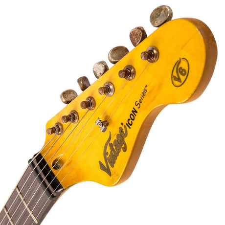 Vintage Icon Series V6HMR Distressed Tobacco Sunburst - Music Vault