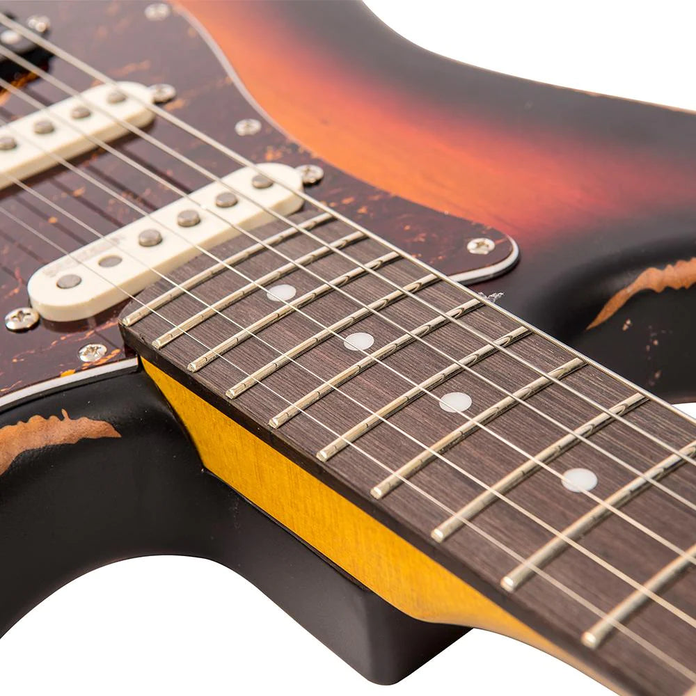 Vintage Icon Series V6HMR Distressed Tobacco Sunburst - Music Vault